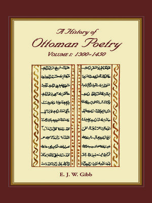 cover image of A History of Ottoman Poetry Volume I